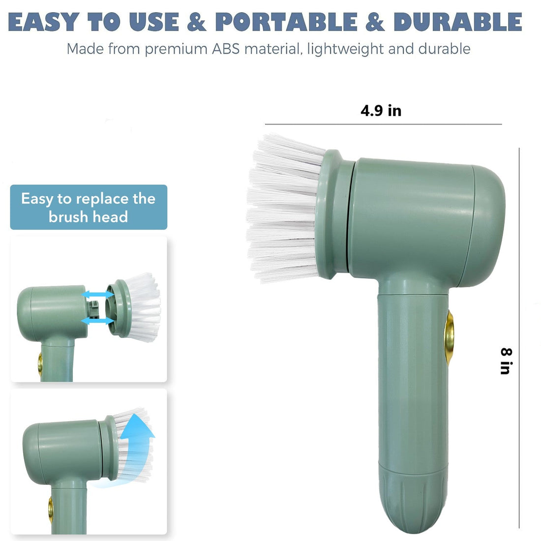 Rechargeable Multi-Purpose Magic Power Scrubber – Deep Clean in Minutes ✨