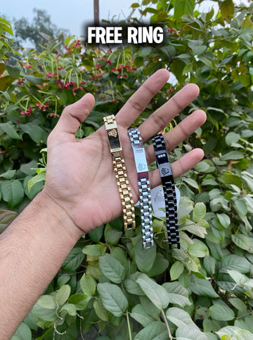 Premium Rolex Bracelet + FREE Ring